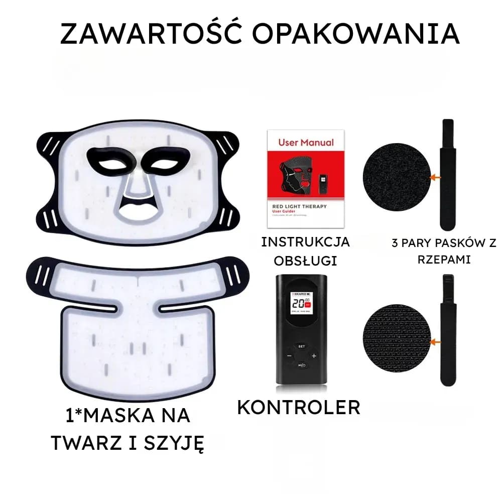 Zawartość zestawu maski TLM200-C