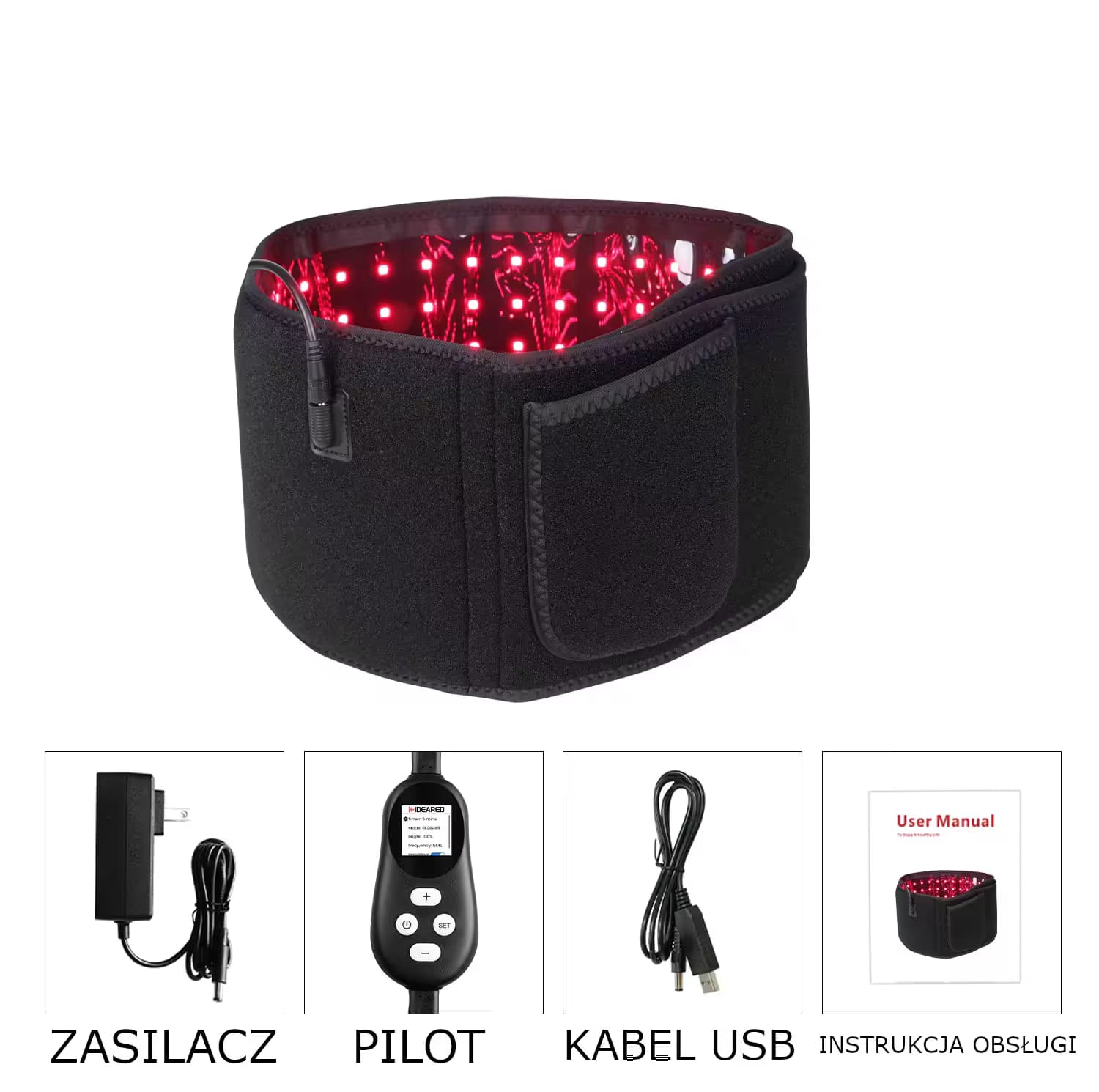 Zawartość zestawu pasa RLT Belt PRO